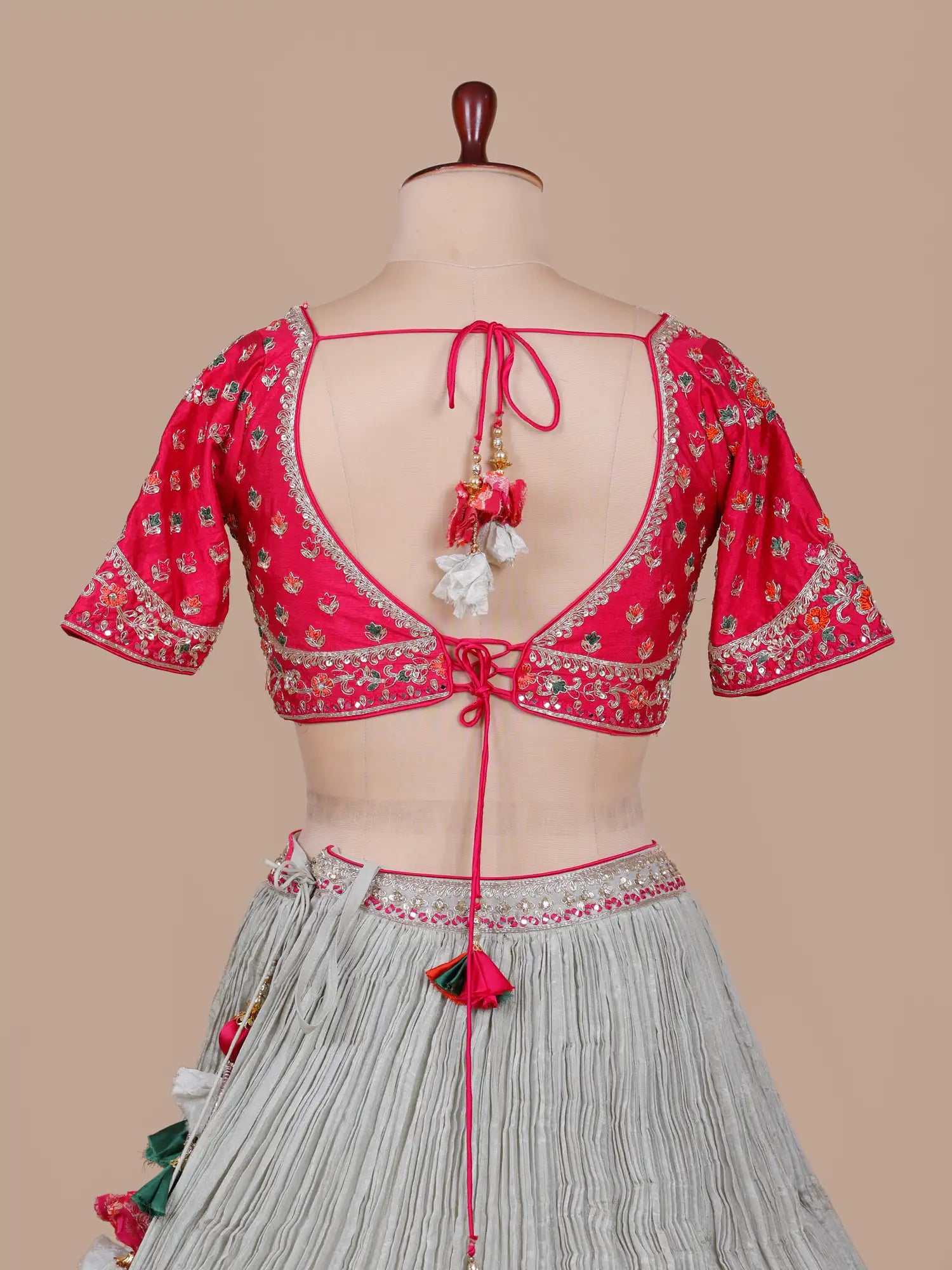 Buy Grand Multi Color Lehenga With Designer Mirror Work