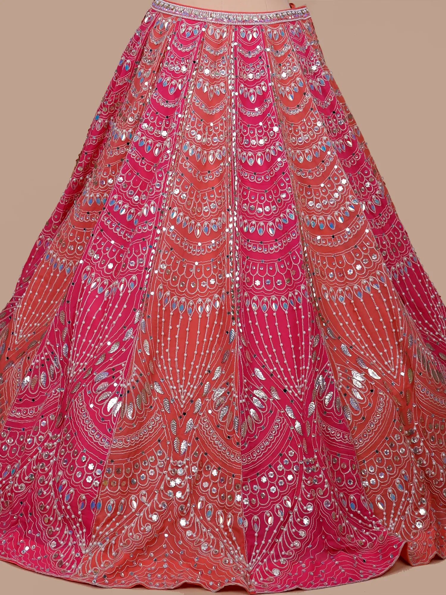 Multi Shade Designer Georgette Lehenga Choli For Wedding Party Wear