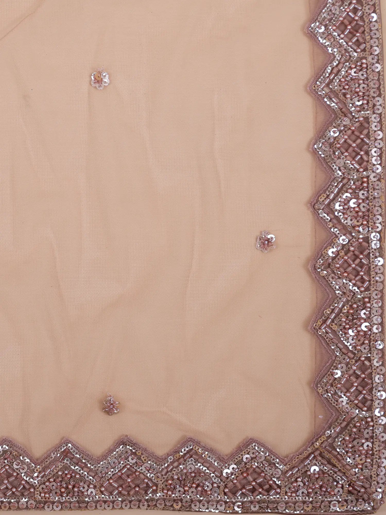 Stylish Rose Pink Designer Net Lehenga Choli With Beads Work