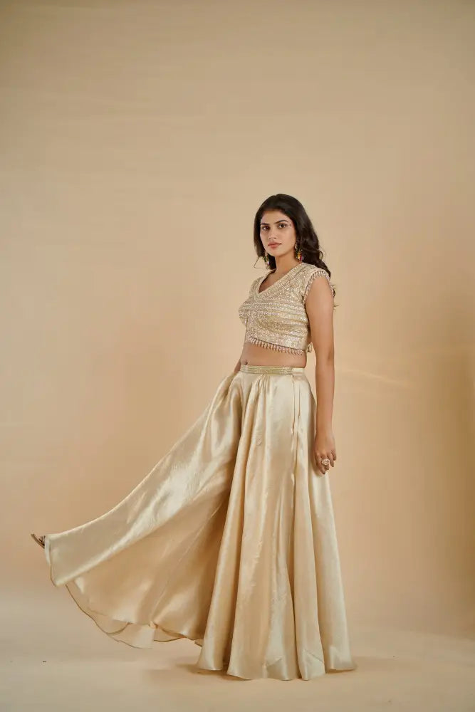 Golden Jimmy Choo Indo Western Design New Indo Western