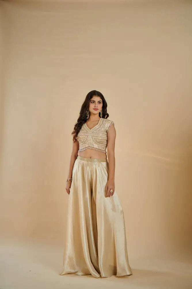 Golden Jimmy Choo Indo Western Design New Indo Western