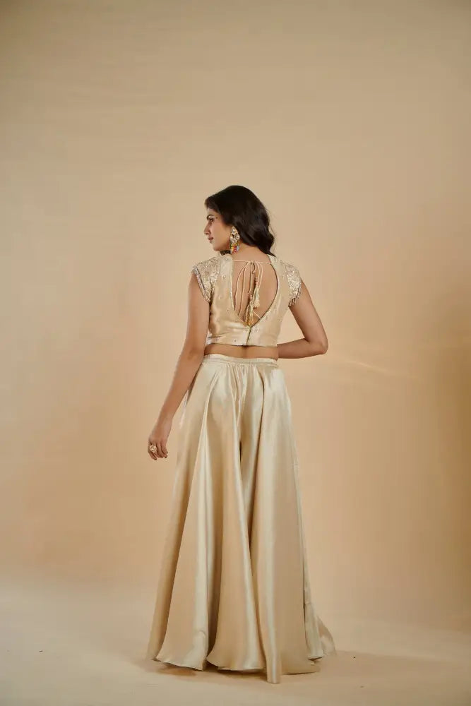 Golden Jimmy Choo Indo Western Design New Indo Western
