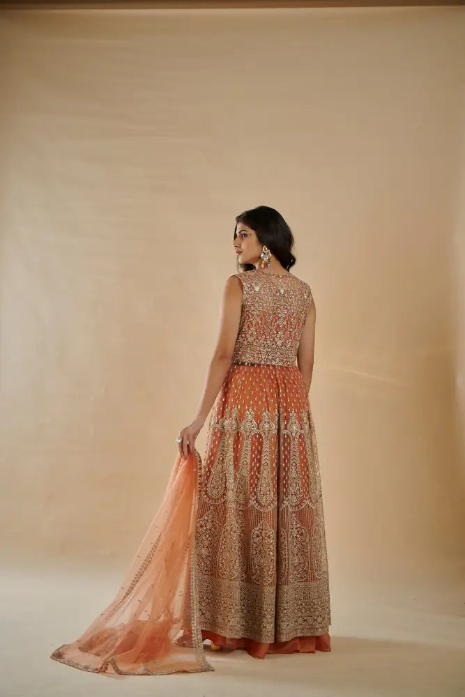Handcrafted Light Pink Indo Western Outfit Now Indo Western