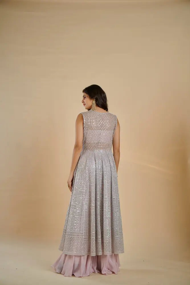 Latest Light Pink Indo Western Fashion Indo Western
