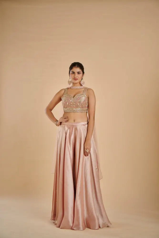 Pink Indo Western With Intricate Handmade Patterns For A Luxurious Look Indo Western