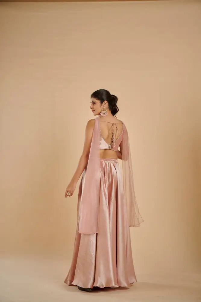 Pink Indo Western With Intricate Handmade Patterns For A Luxurious Look Indo Western