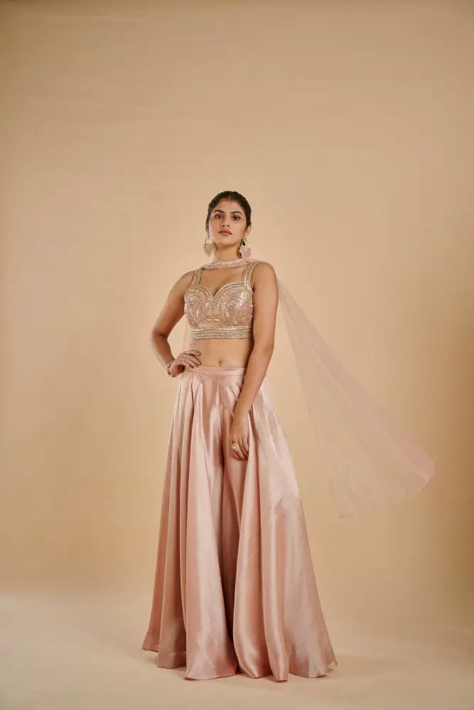 Pink Indo Western With Intricate Handmade Patterns For A Luxurious Look Indo Western