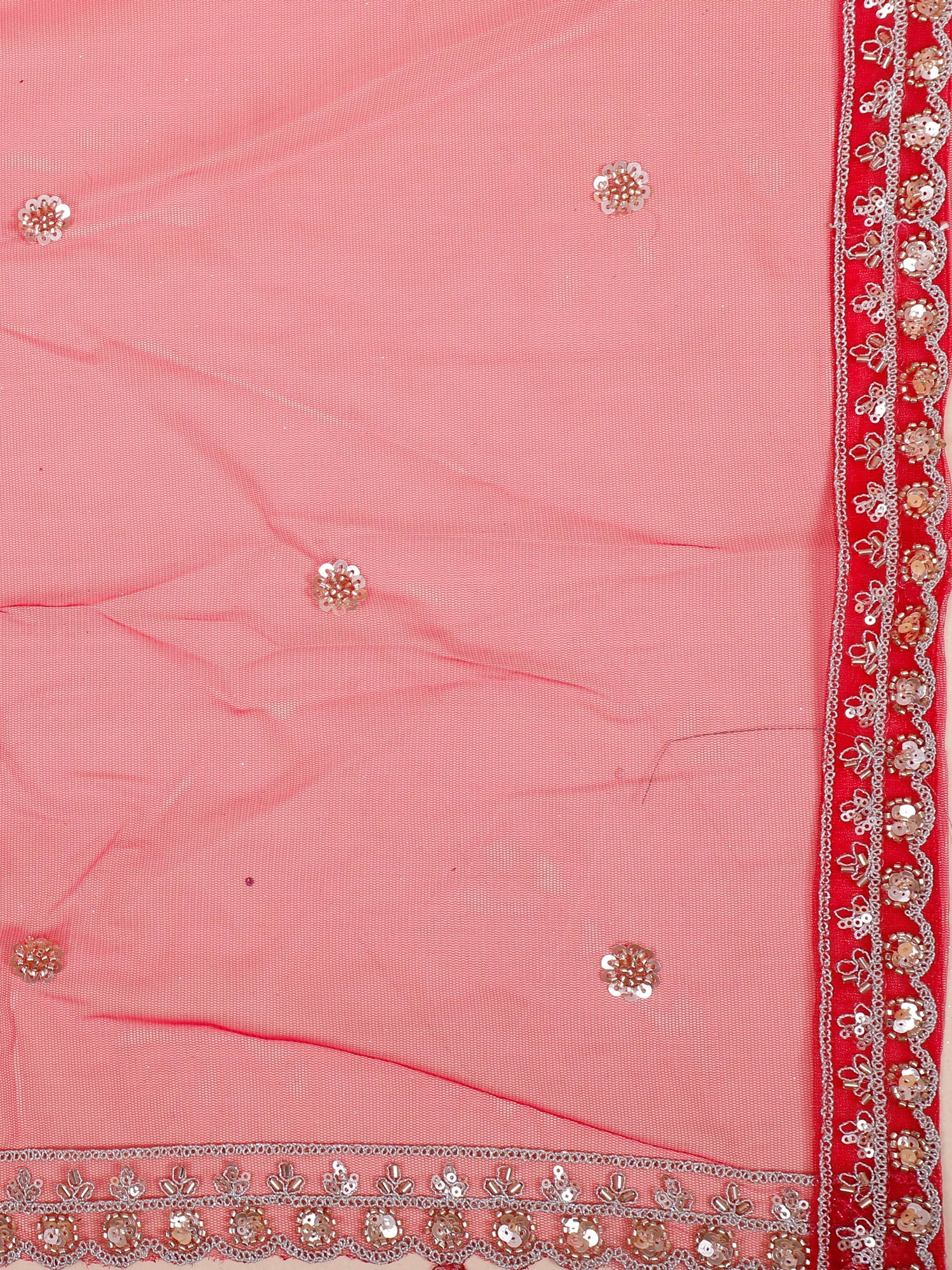 Rani Pink Royal Pulse Threaded Jarkan Designer Lehenga