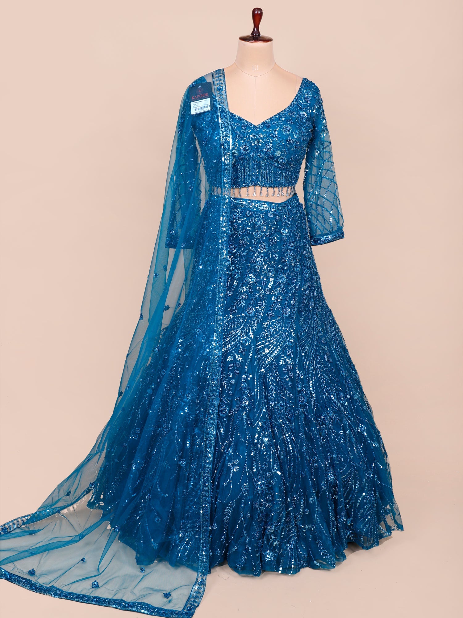 Royal Blue Midnight Throne Jarkan Sequence Lehenga