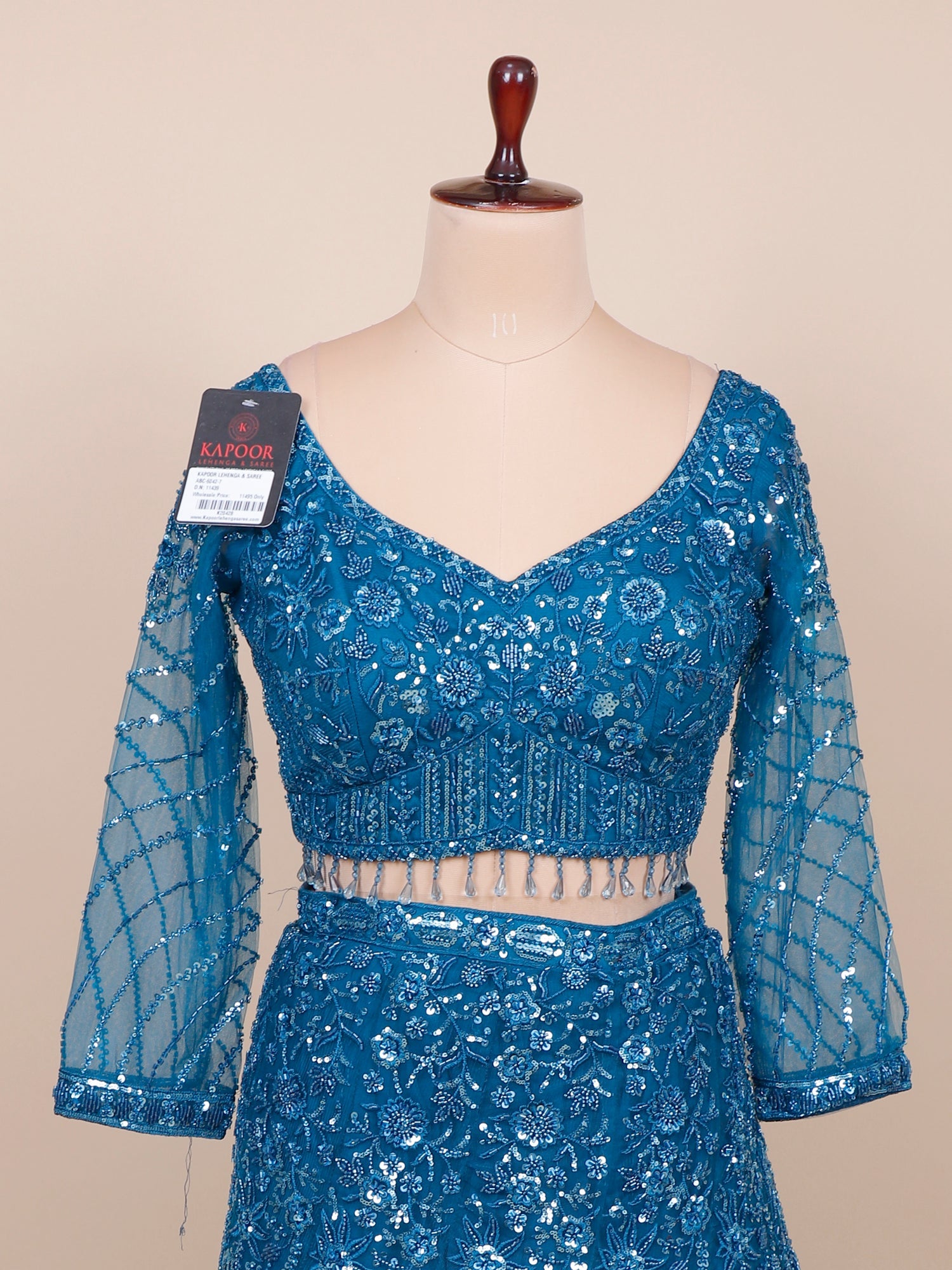 Royal Blue Midnight Throne Jarkan Sequence Lehenga