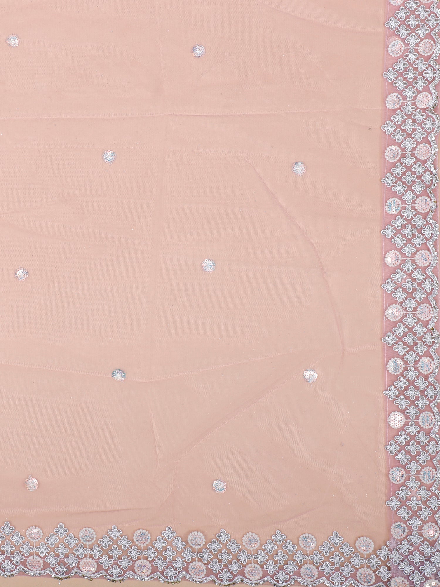 . Designer Baby Pink Bridal Lehenga With Net &amp; Jarkan