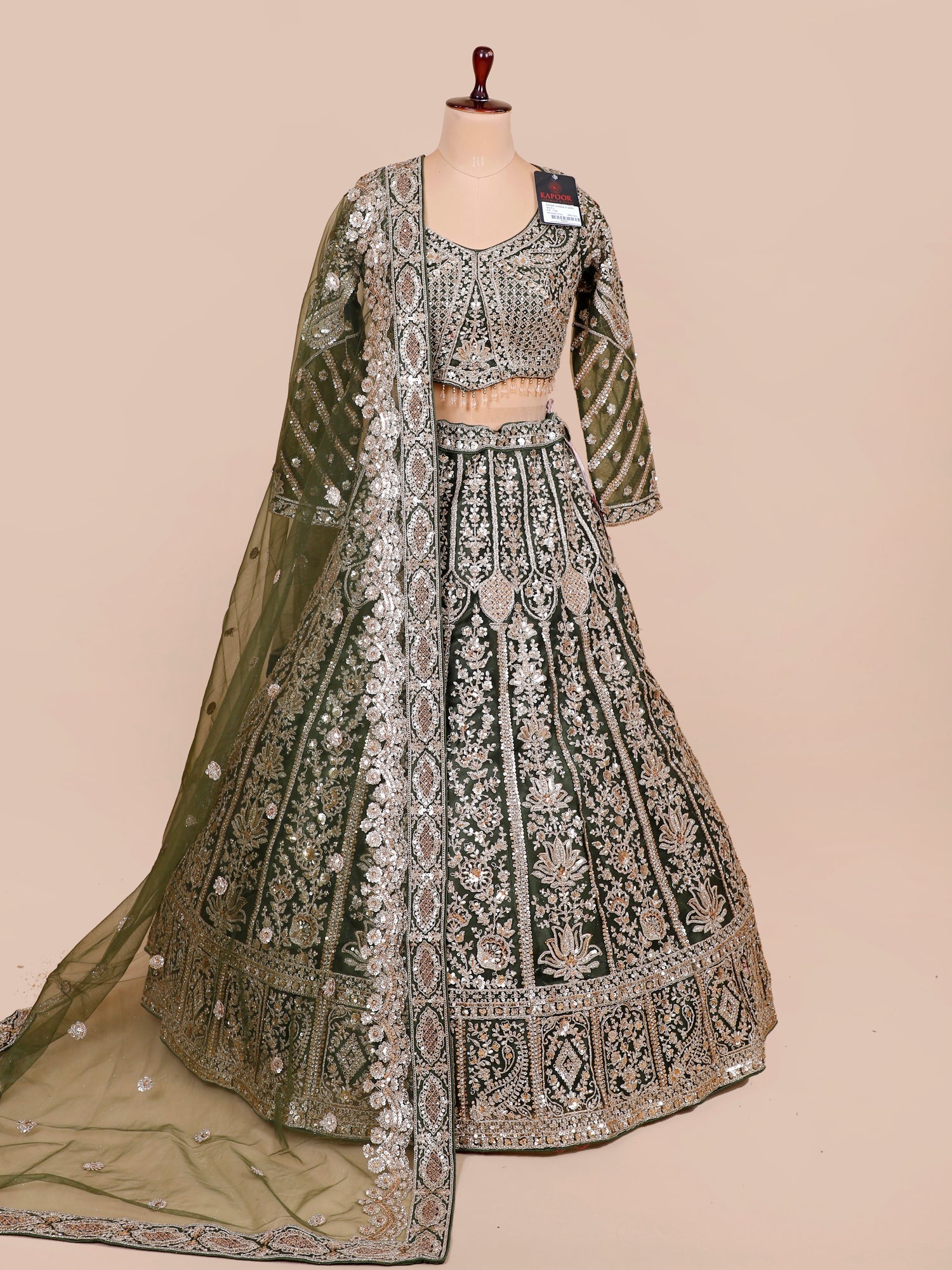 Army Regal Diamond Glow Lehenga