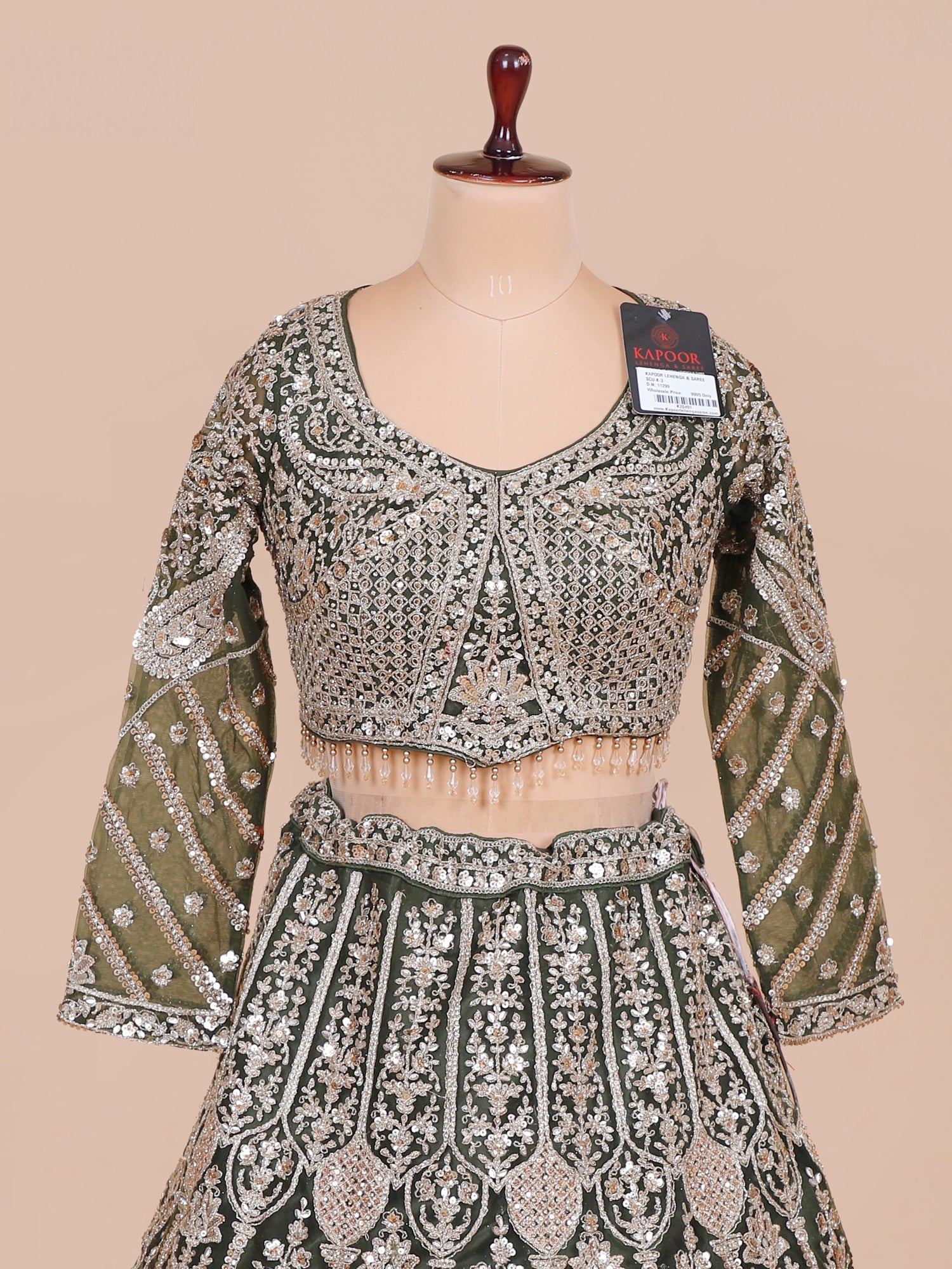 Army Regal Diamond Glow Lehenga
