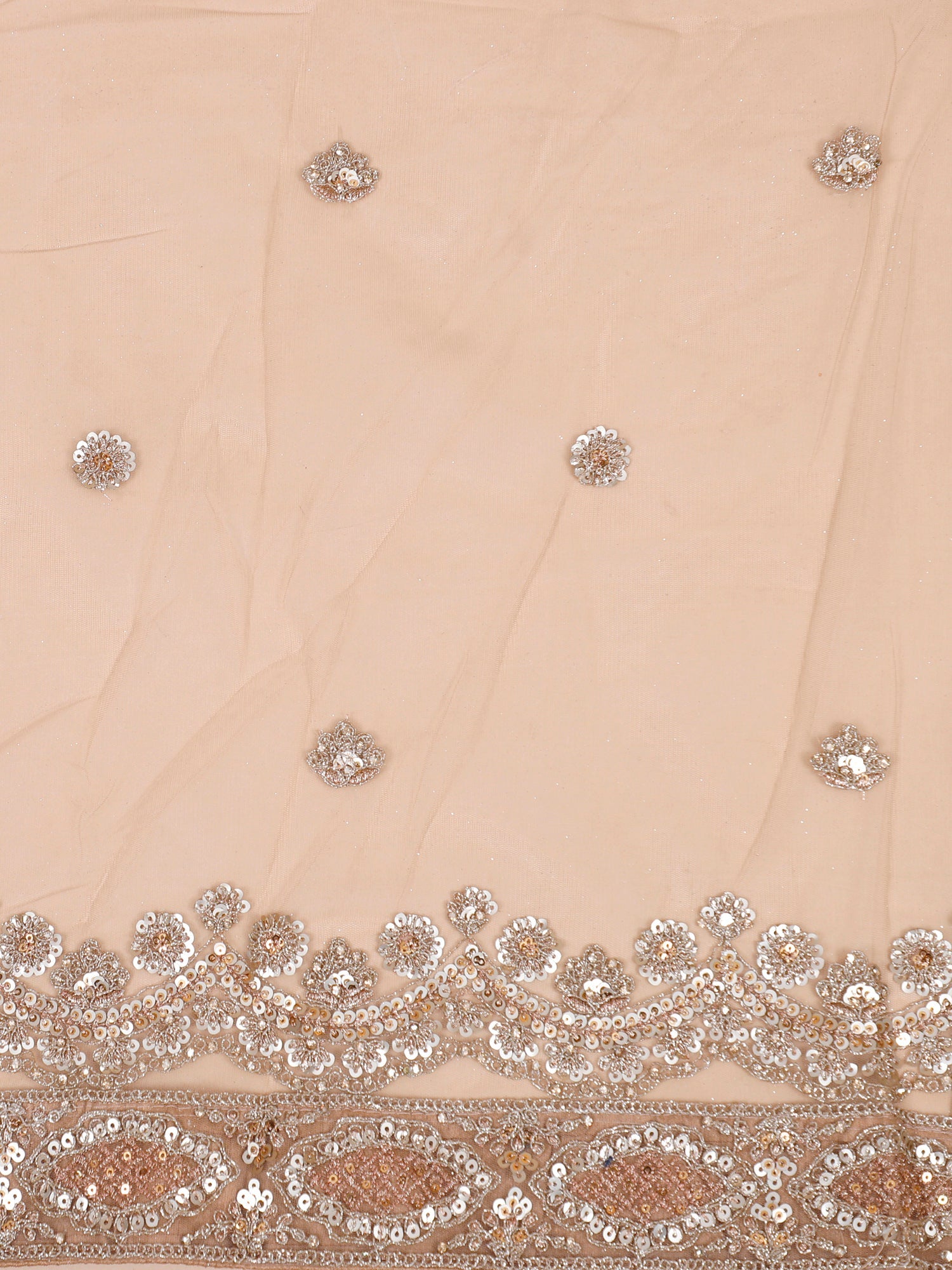 Beige Radiance Jarkan Diamond Hand-Embellished Lehenga