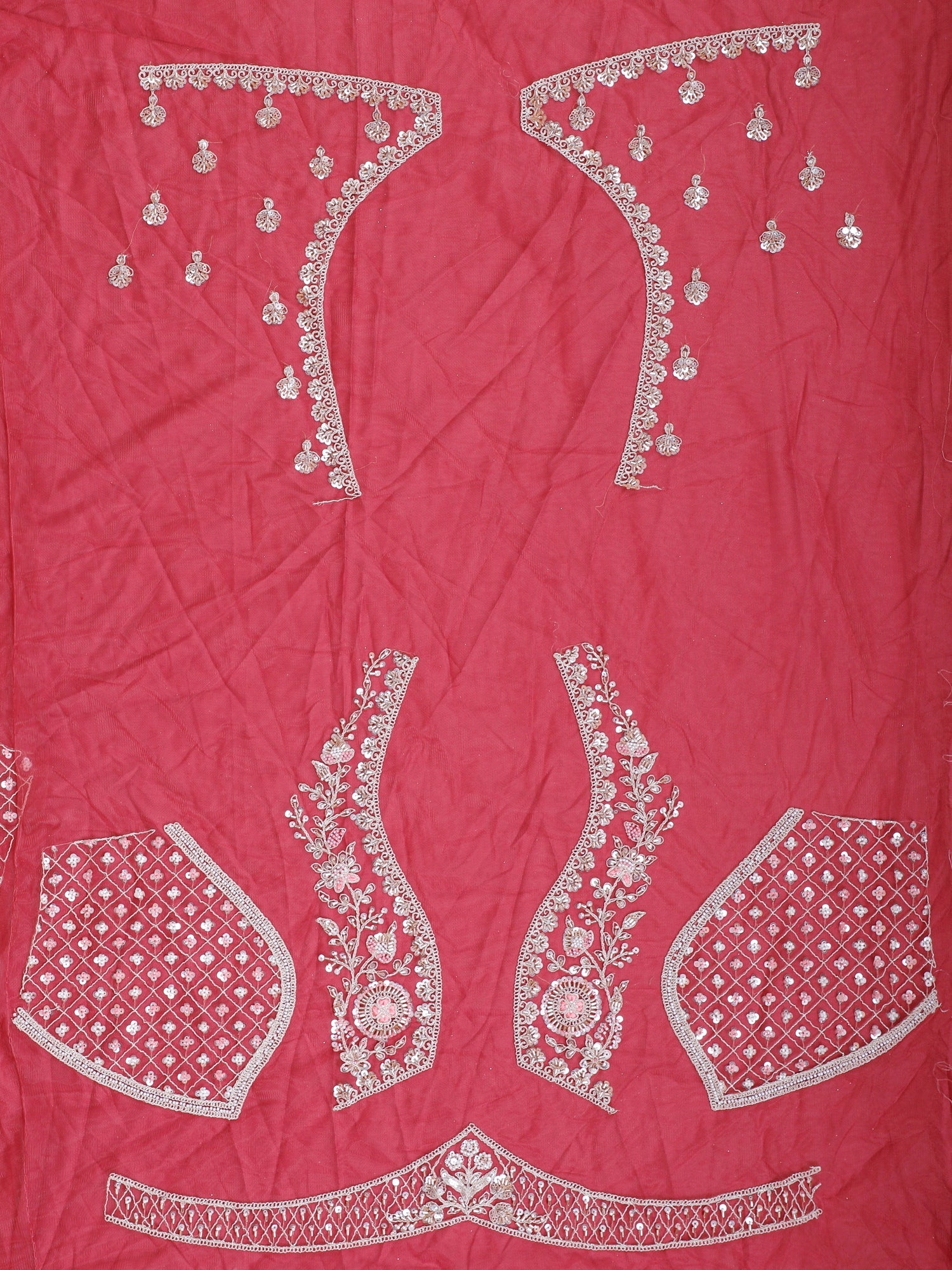 Blush Radiant Royale Premium Net Lehenga with Diamond