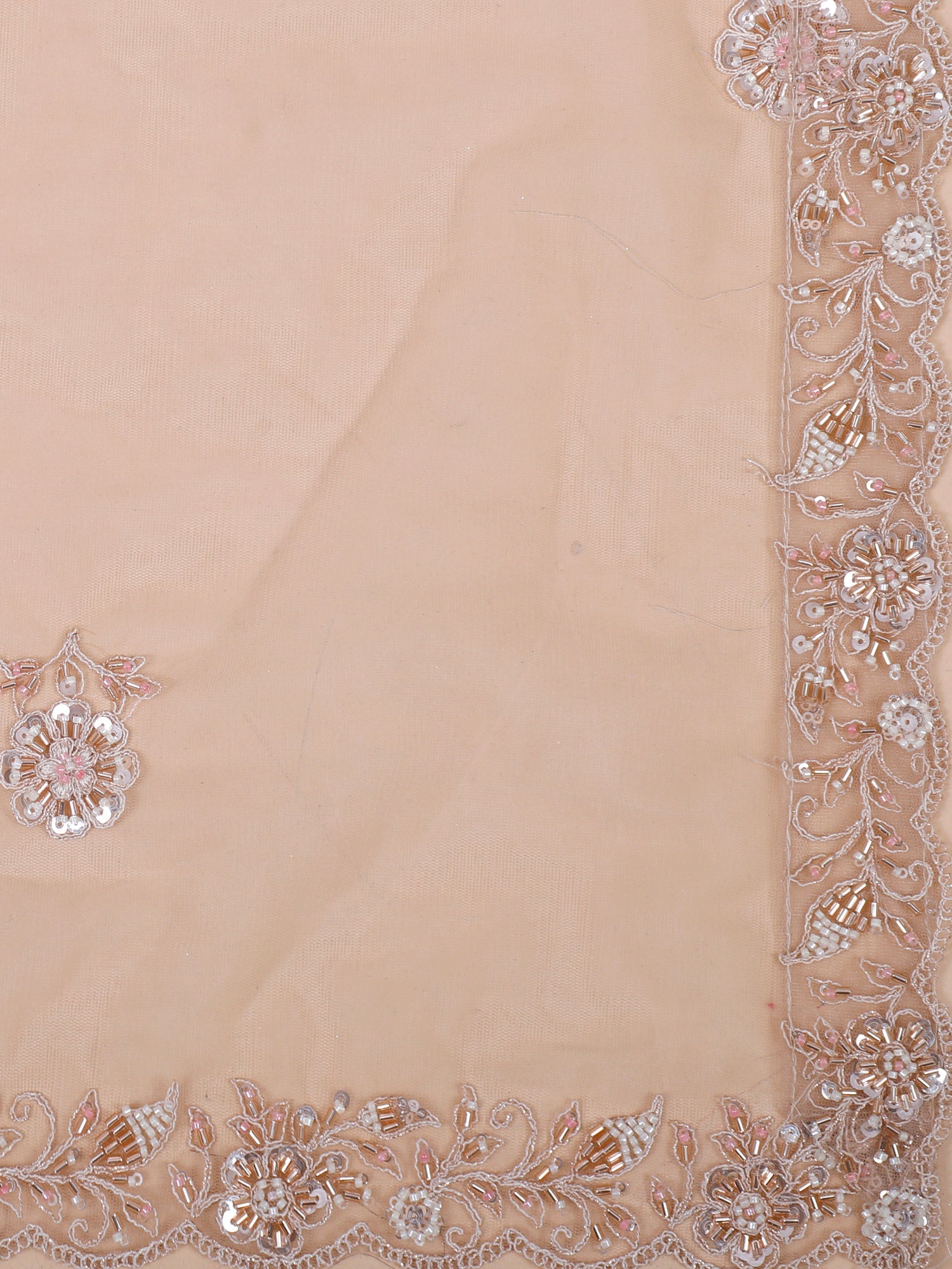 Orchid Celestial Charm Net Lehenga with Thread Embroidery