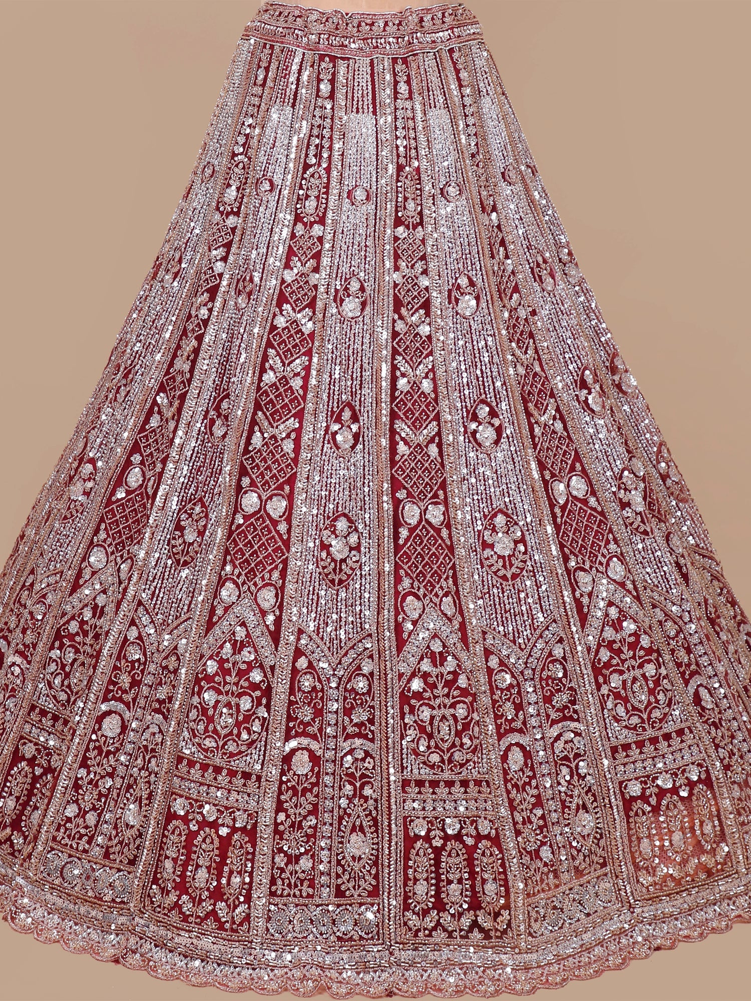 Pink Luxe Spectrum Net Lehenga with Sequence