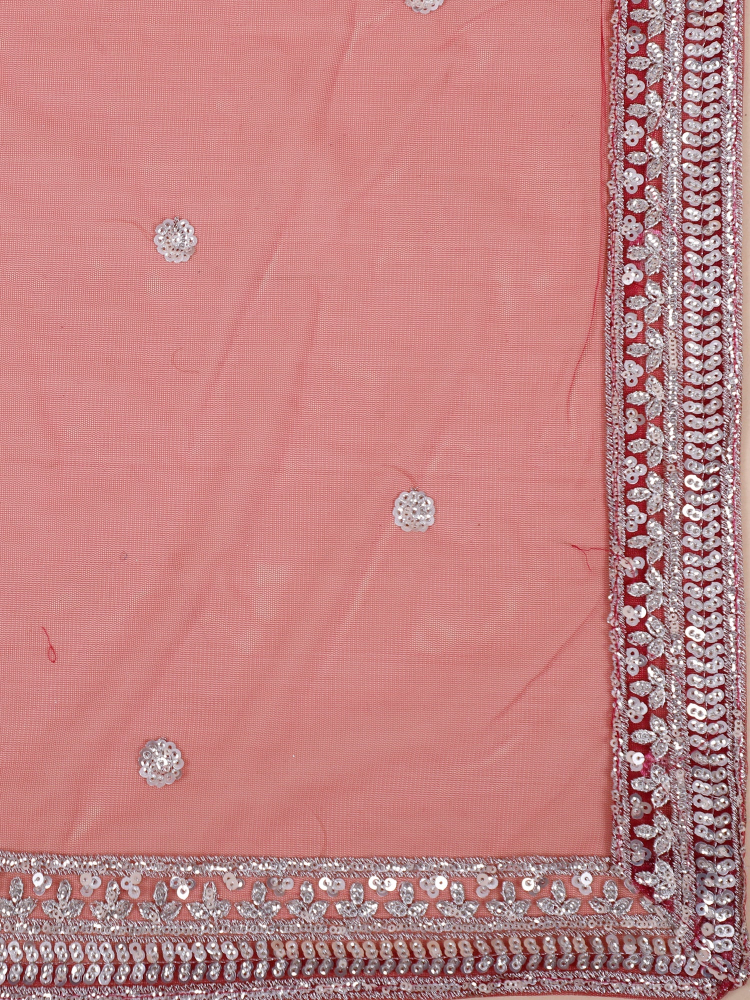 Pink Luxe Spectrum Net Lehenga with Sequence