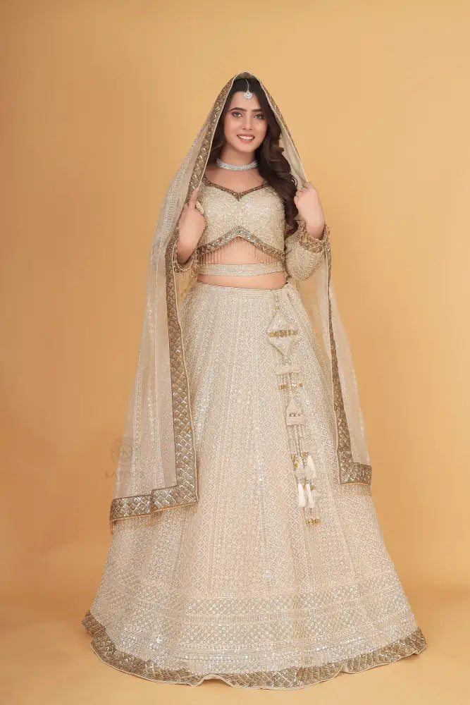 White Exclusive Stone Work Party Wear Saree With Readymade Blouse